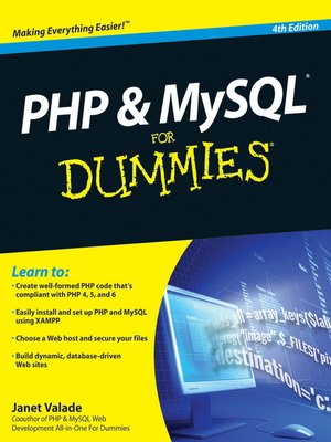 PHP and MySQL For Dummies - ebook